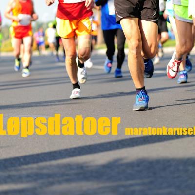 Løpsdatoer i maratonkarusellen