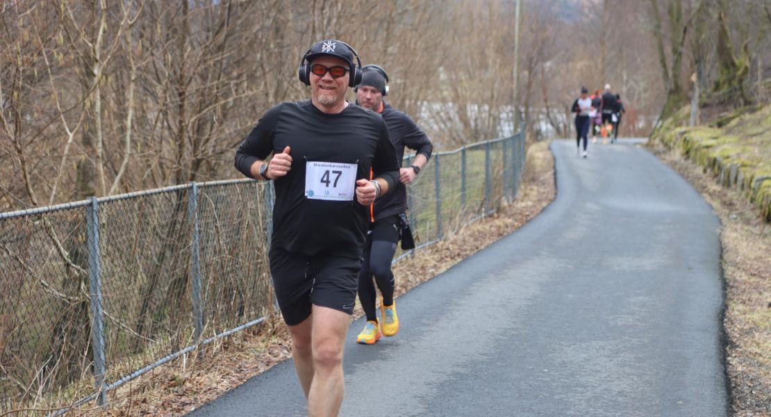 Maratonløper i Maratonkarusellen 2023