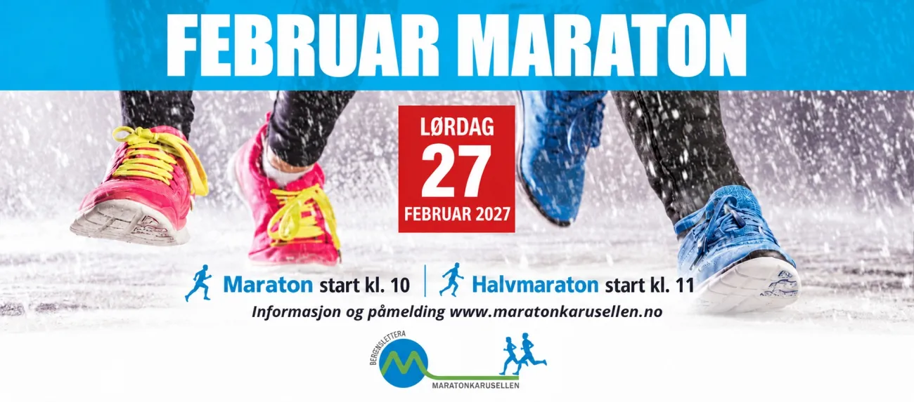 Løp 2-2027: Februar Maraton