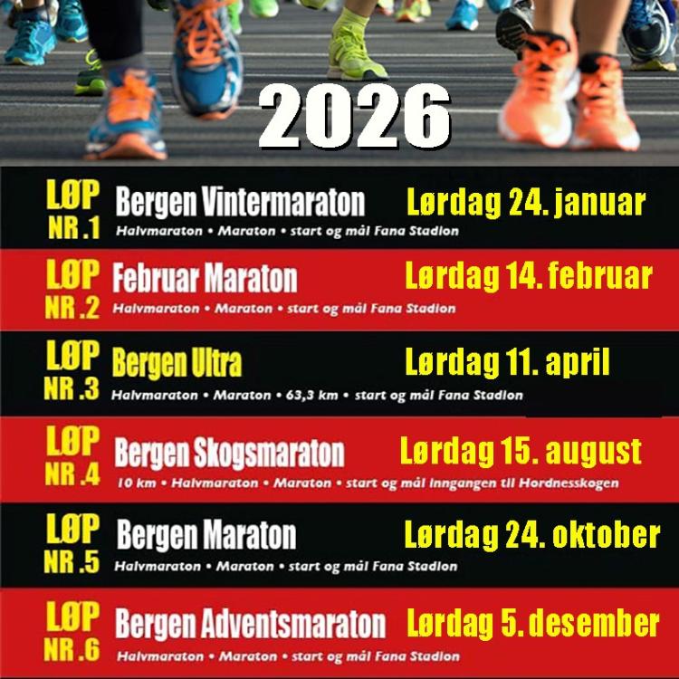 Alle løp 2026