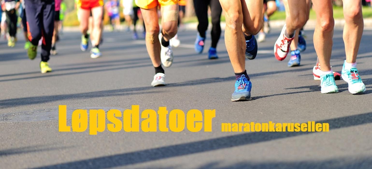 Løpsdatoer i maratonkarusellen